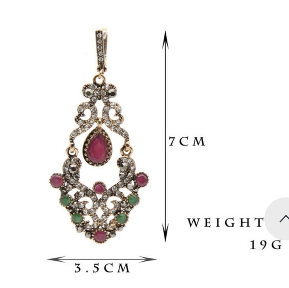 Turkish Vintage Style Jewelry Set for Women,NEW,Wedding,HandmadeGift - Picture 5 of 7